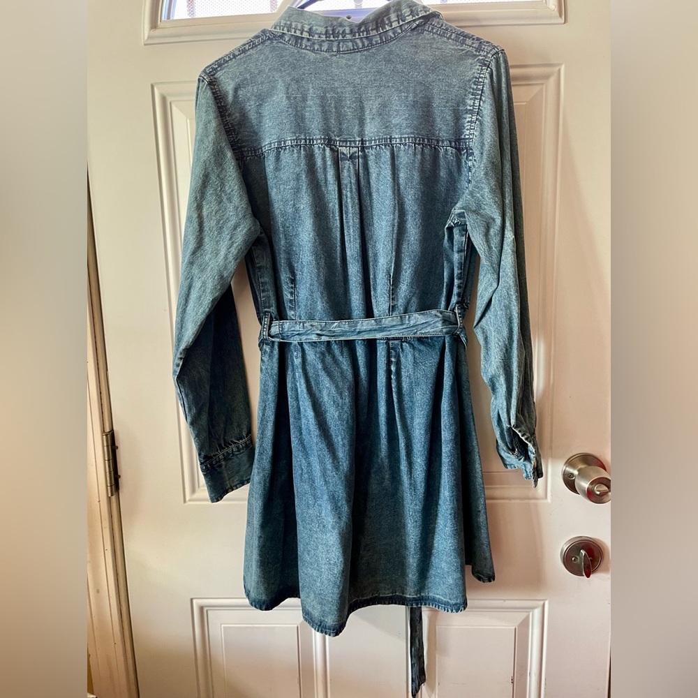 Live 4 Truth Blue Denim Belted Jacket - Picture 3 of 3